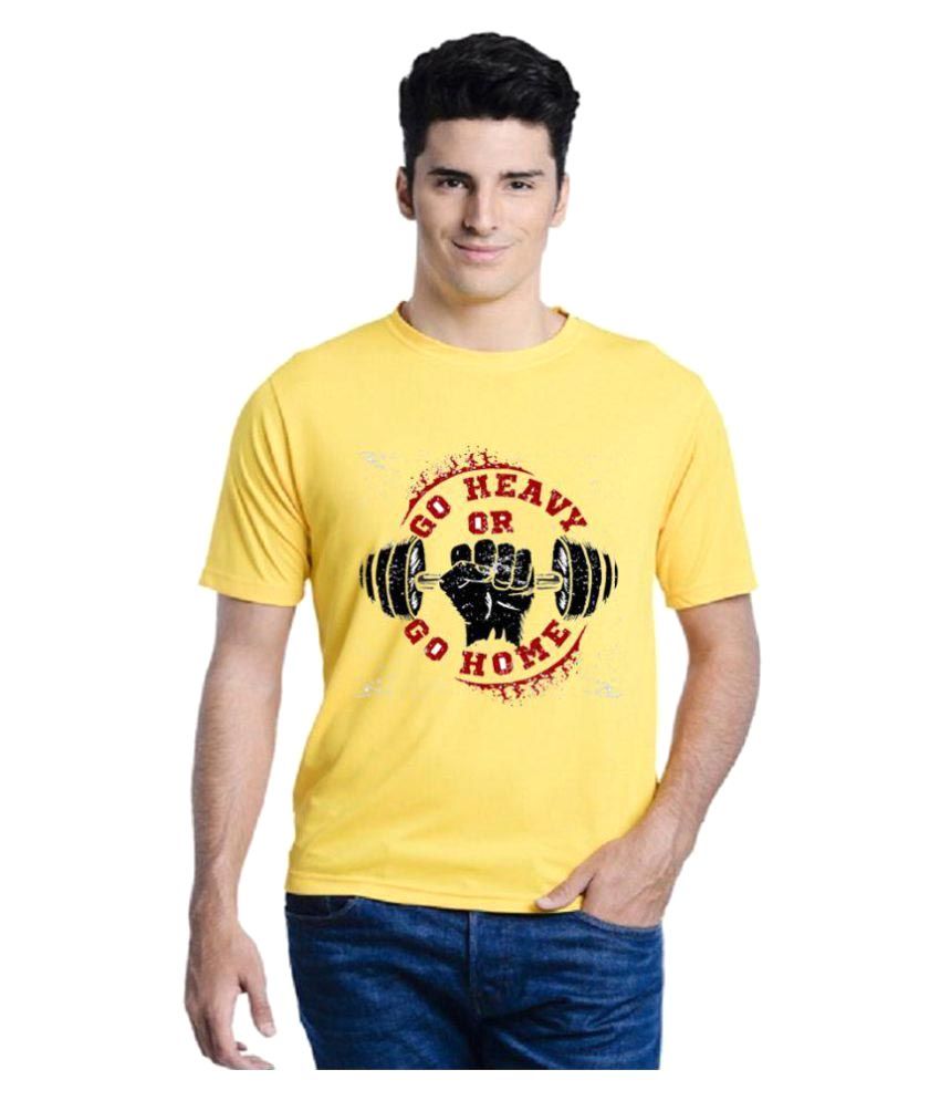 Lime Yellow Round T-Shirt - Buy Lime Yellow Round T-Shirt Online at Low ...