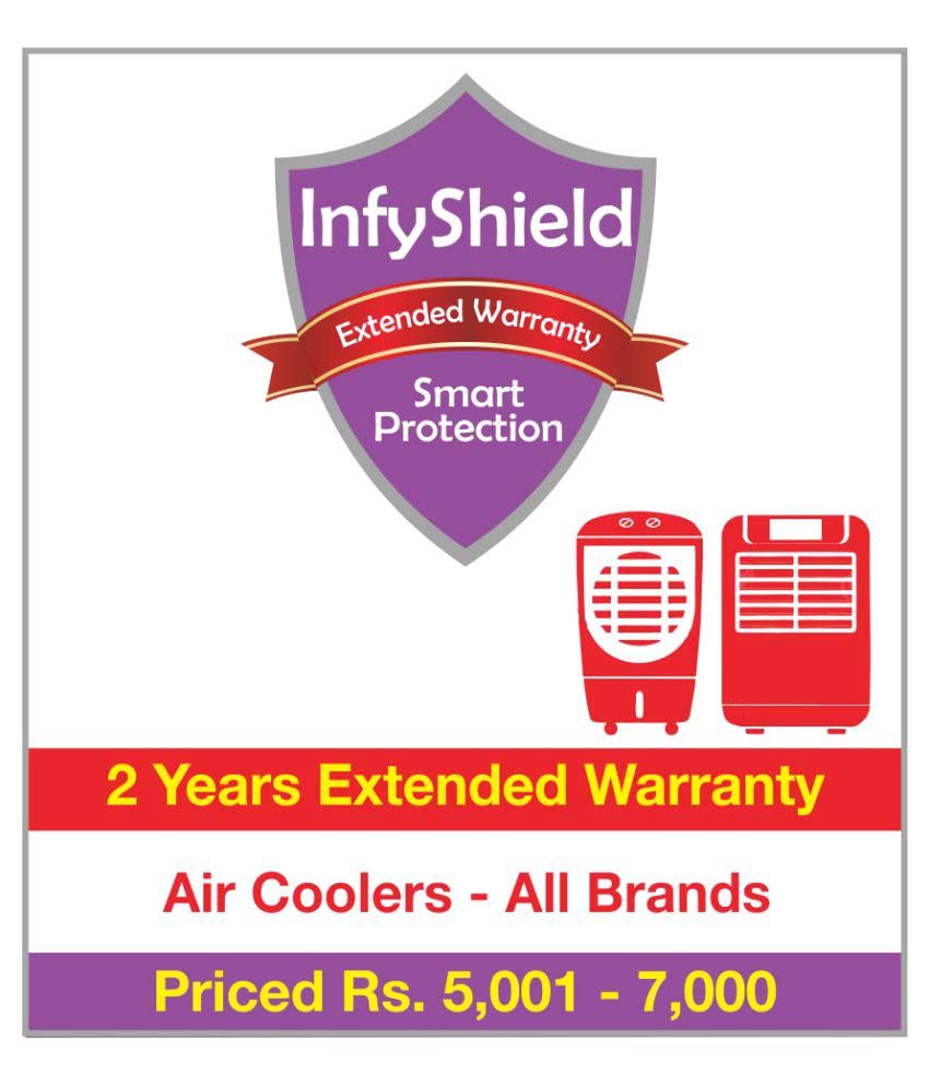 Buy InfyShield 2 Yrs Extended Warranty on Air Coolers Priced Rs.5001
