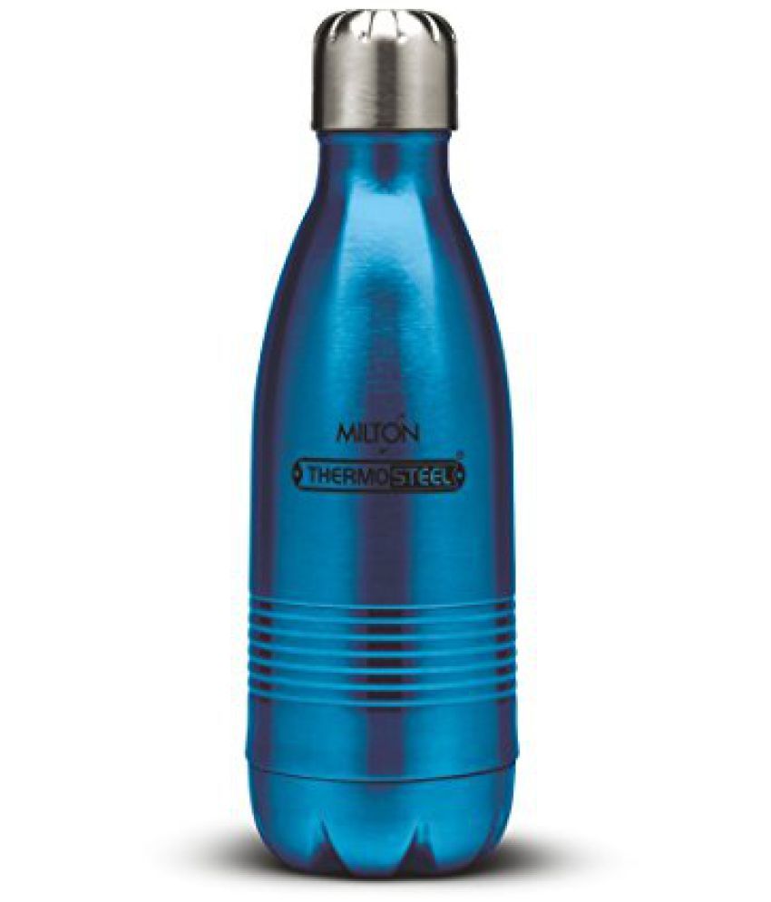 Milton Thermosteel Duo DLX 350ml Insulated Steel Bottle Blue (ECTMS