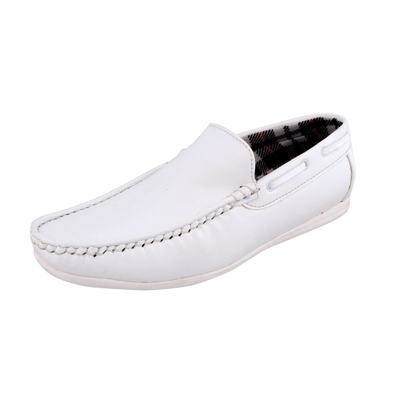 white loafer slides