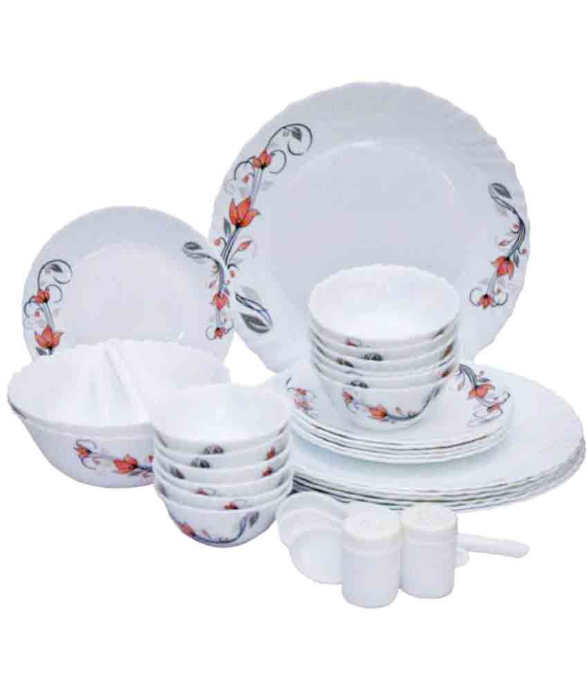 Laopala Diva Glass Dinner Set of 23 Pieces Buy Online at Best Price in India Snapdeal
