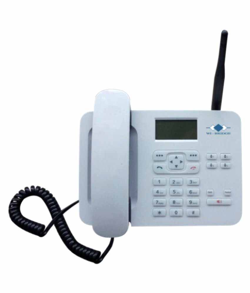     			Wi-Bridge RM2G102 Wireless GSM Landline Phone ( White )