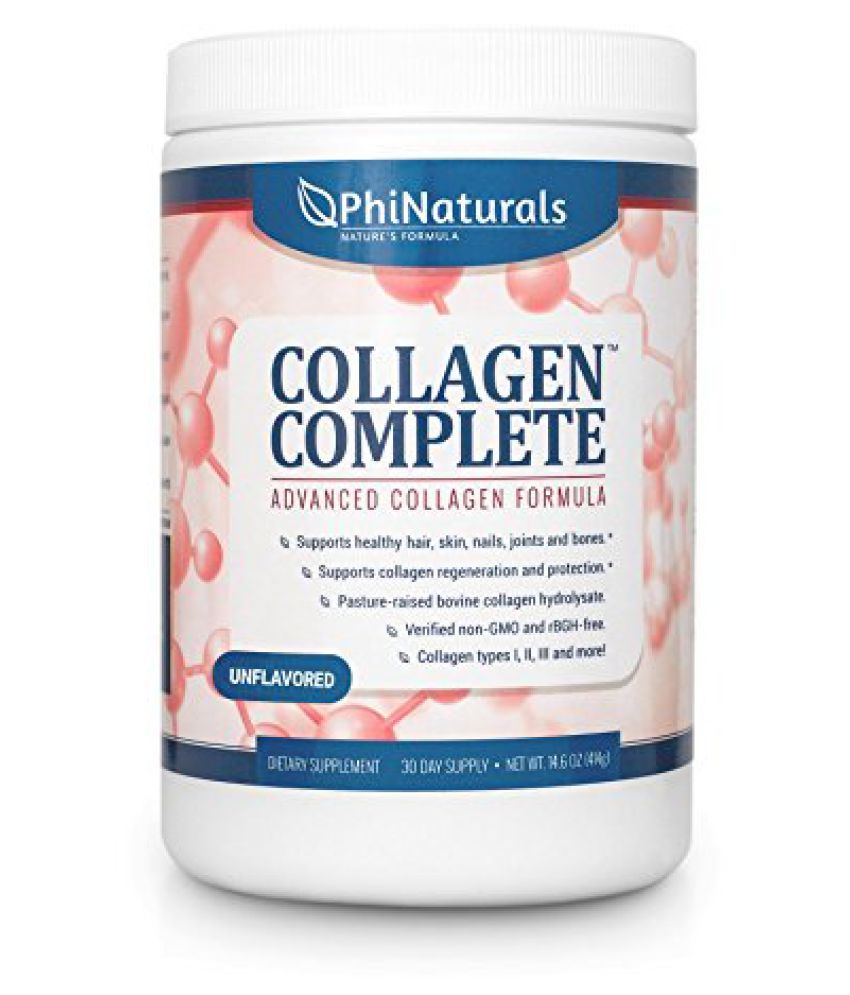 Phi Naturals Collagen Complete Powder Supplement Advanced Collagen ...