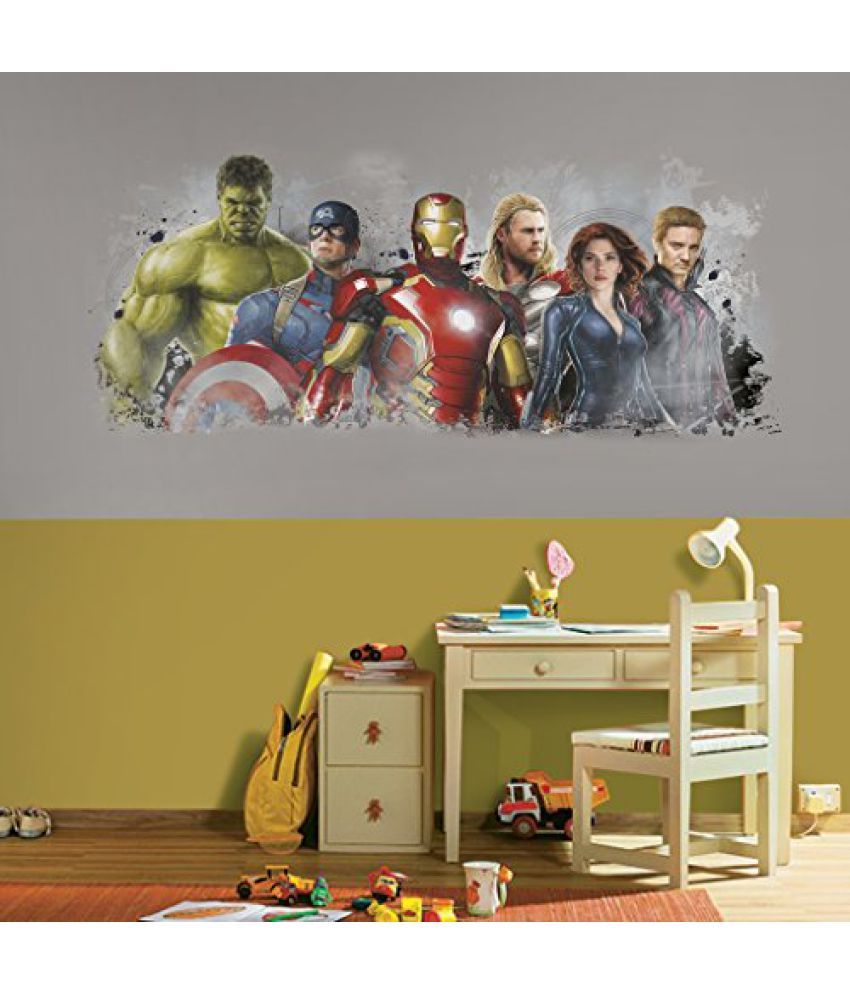 Asian Paints Nilaya Avengers Age of Ultron Distressed Giant Wall