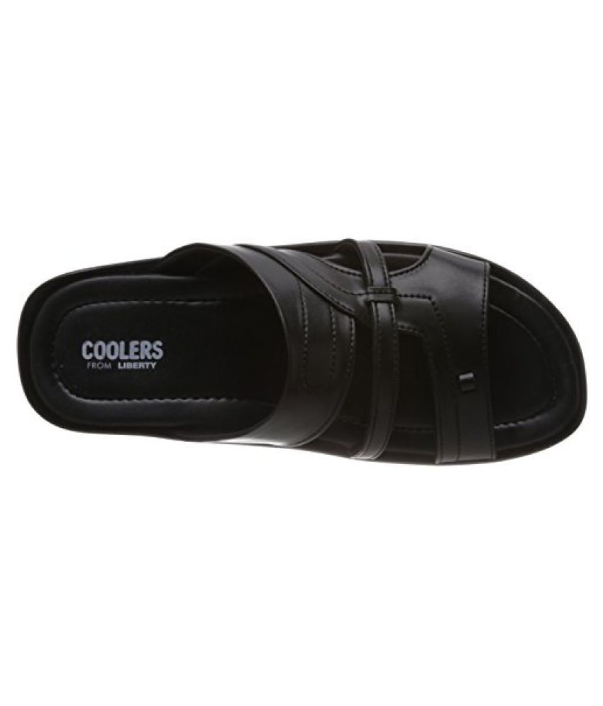 liberty coolers men's black slippers