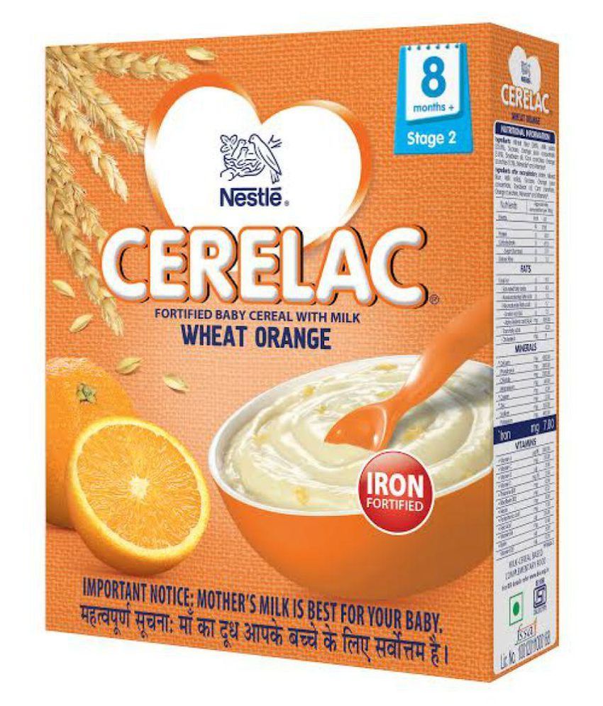 Nestle Cerelac (Stage 2) After 8 Months+ Wheat Orange