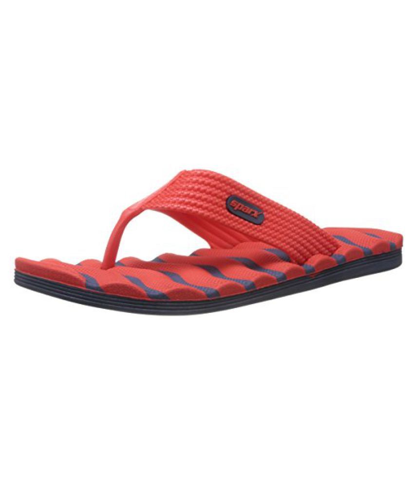 Red Vinyl Flip-Flops and House Slippers 