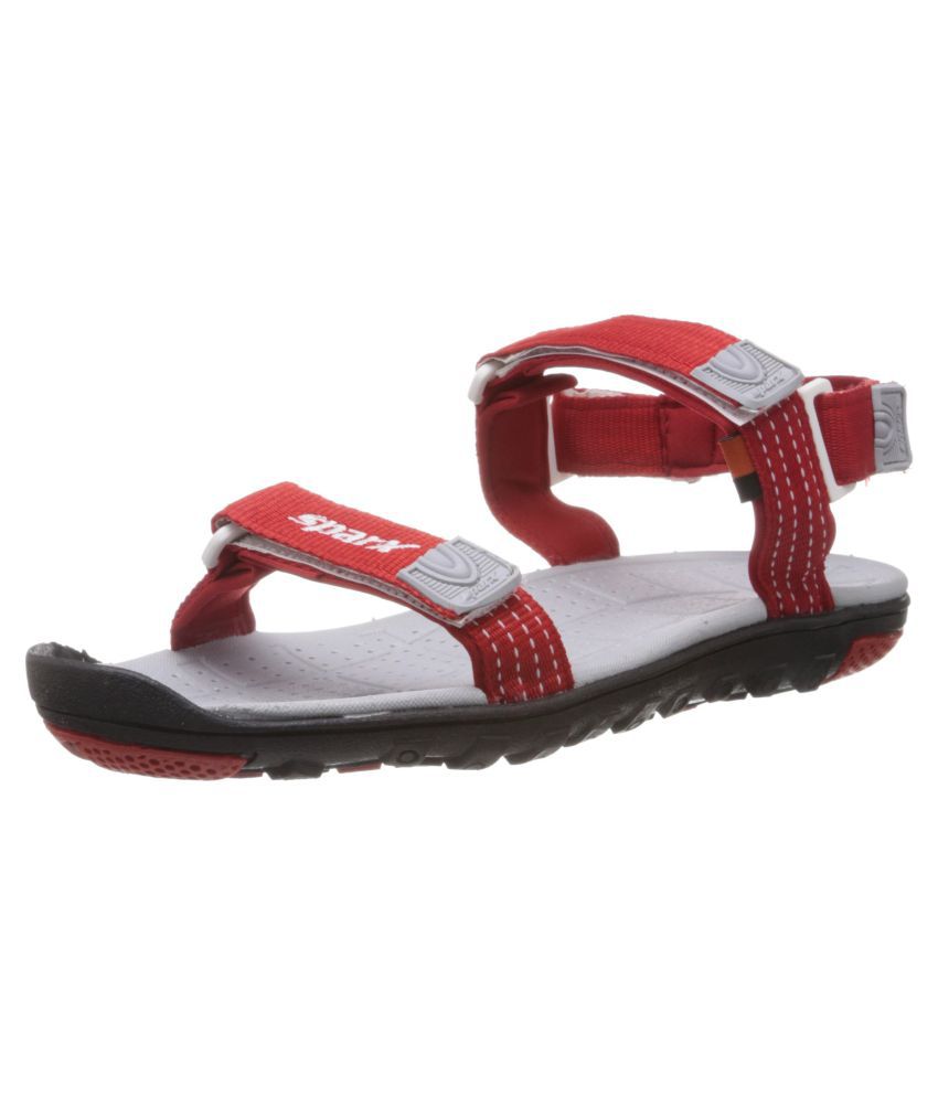 Buy Sparx Mens Red Synthetic Sandals 