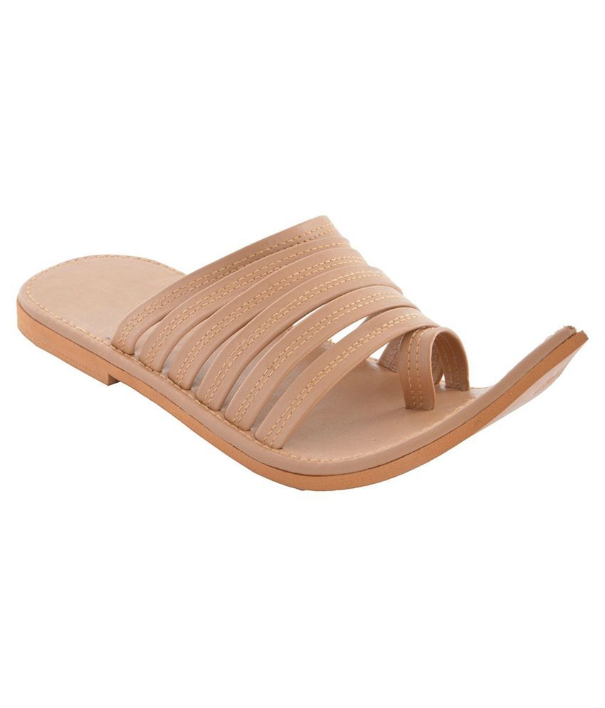 Pahnawa Copper Kolhapuri Chappal - Buy 