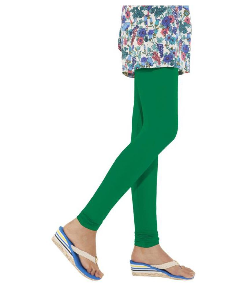 Go Colors Cotton Lycra Single Leggings 