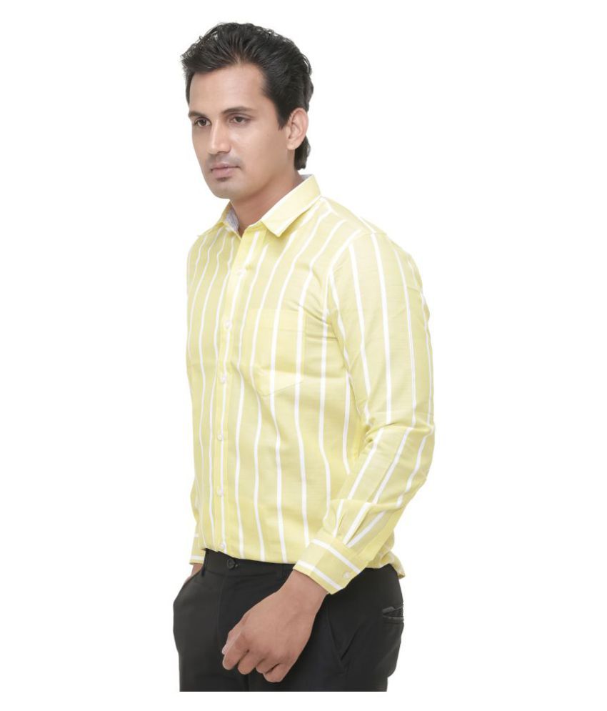 yellow formal shirt combination