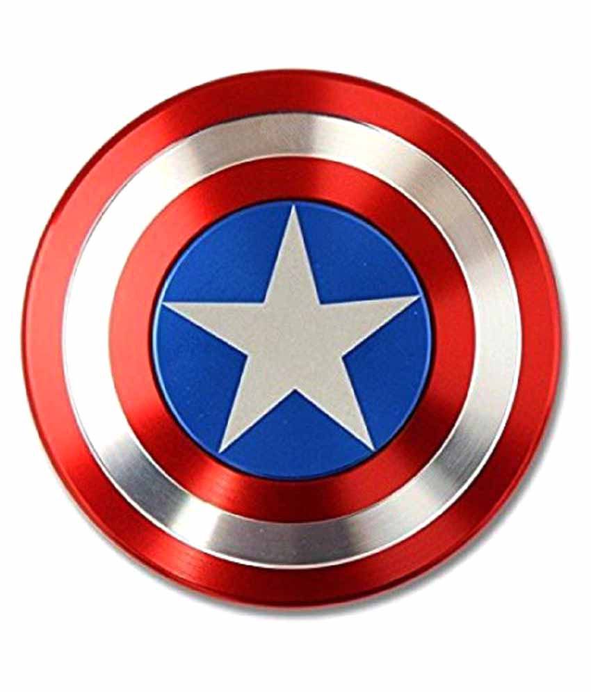 Captain America Shield Metal Hand Spinner Fidget Stress Reducer