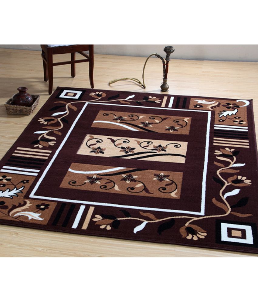 HomeFurry Multi Polypropylene Carpet Ethnic Buy HomeFurry Multi