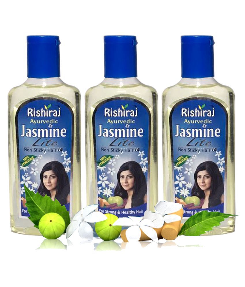 Rishiraj Ayurvedic JASMINE Lite Hair Oil for Healthy Hair 100 ml Pack of 3:  Buy Rishiraj Ayurvedic JASMINE Lite Hair Oil for Healthy Hair 100 ml Pack  of 3 at Best Prices in India - Snapdeal