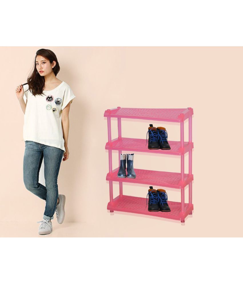 Srbpl Plastic 3 Tier Shoe Rack Multi Color Buy Srbpl Plastic 3 Tier Shoe Rack Multi Color Online At Low Price Snapdeal