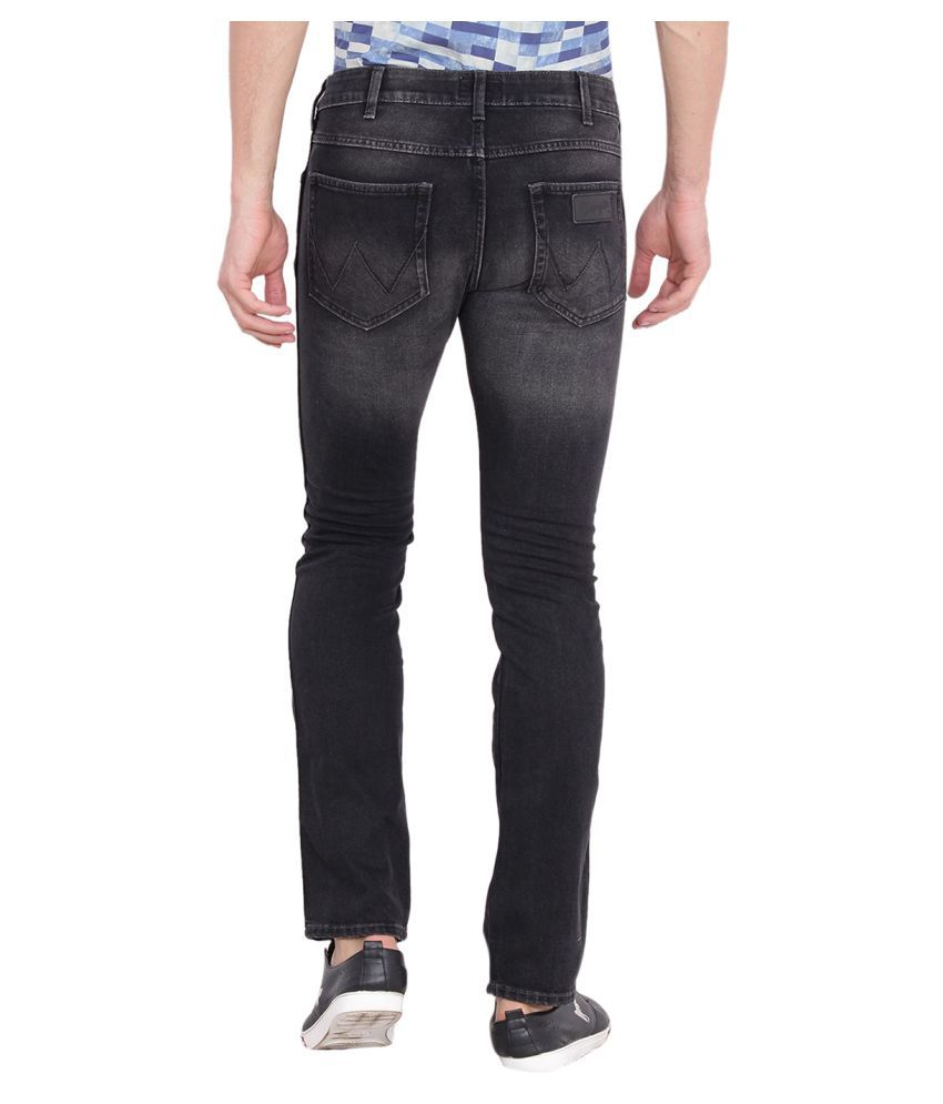 Wrangler Black Slim Jeans - Buy Wrangler Black Slim Jeans Online at ...
