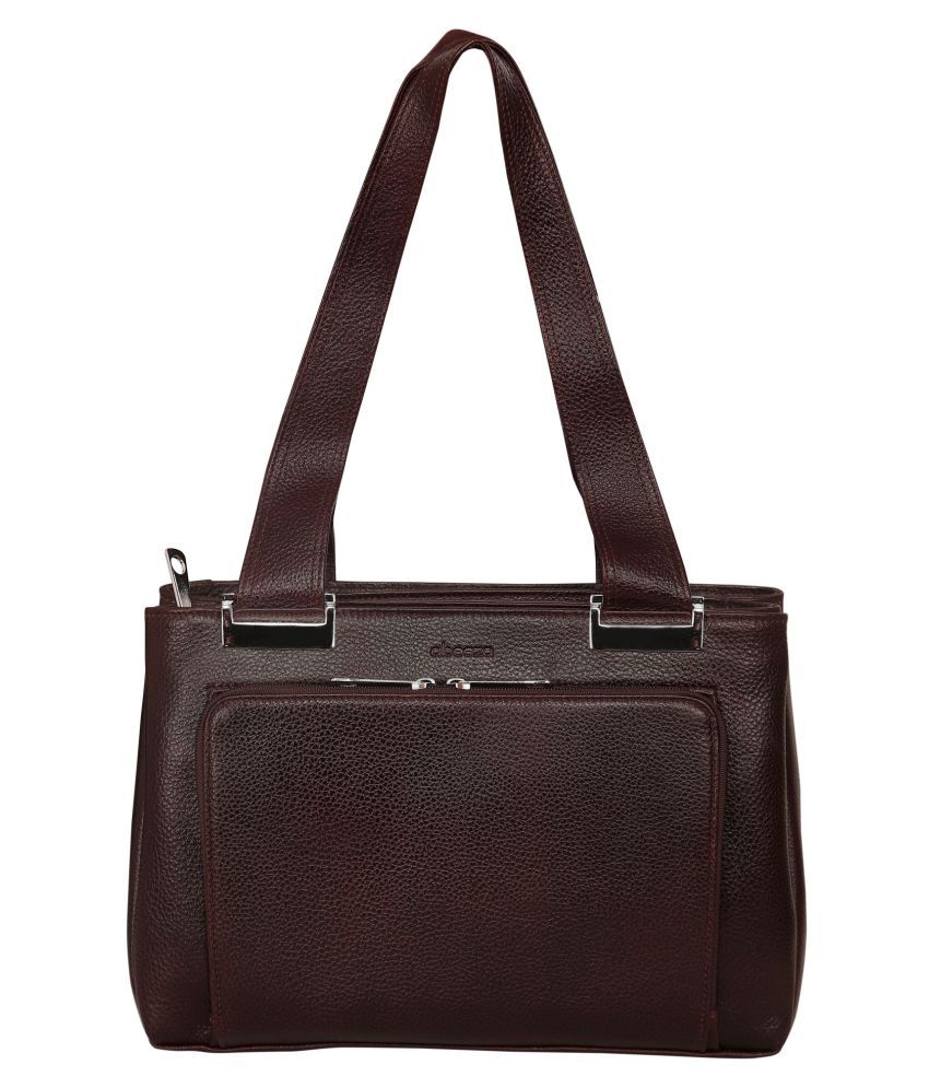 Abeeza Brown Pure Leather Handbags Accessories Abeeza Brown Pure Leather Handbags Accessories