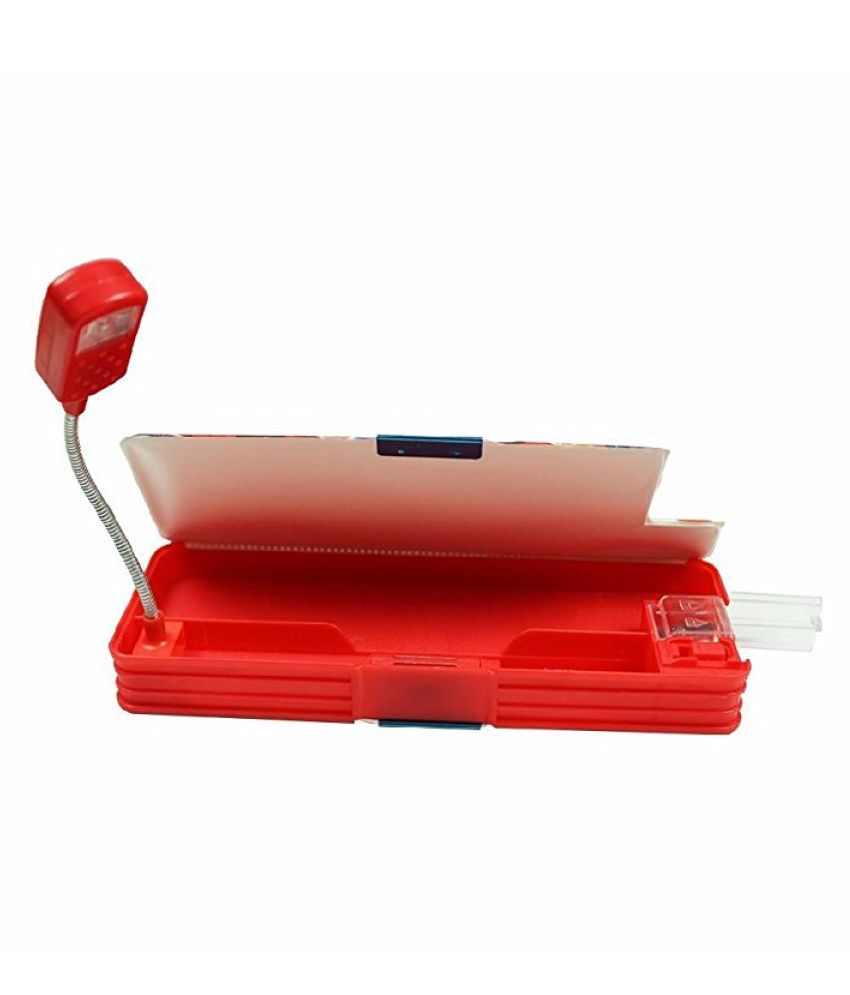 Rashi Infomediatm Double Sided Magnetic Pencil Box With Led Light Rashi Infomediatm Double Sided Magnetic Pencil Box With Led Light Spiderman