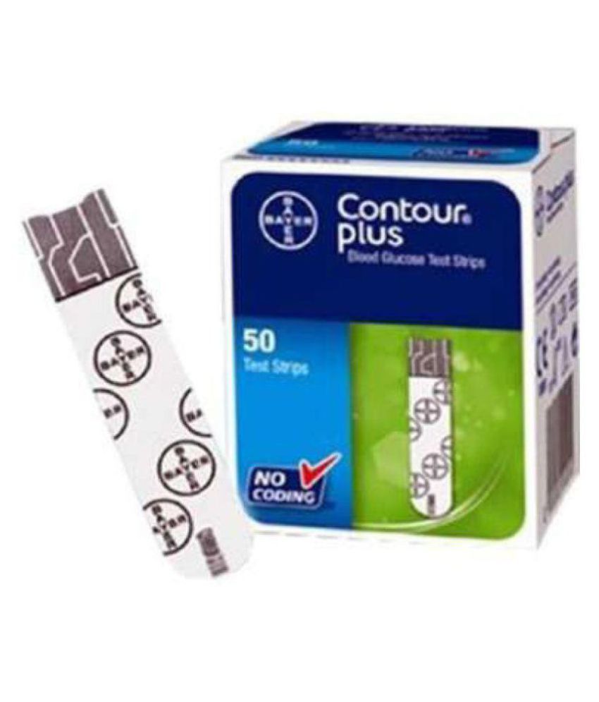     			Bayer Contour Plus 50 Strips With 100 Lancets + 100 Swabs