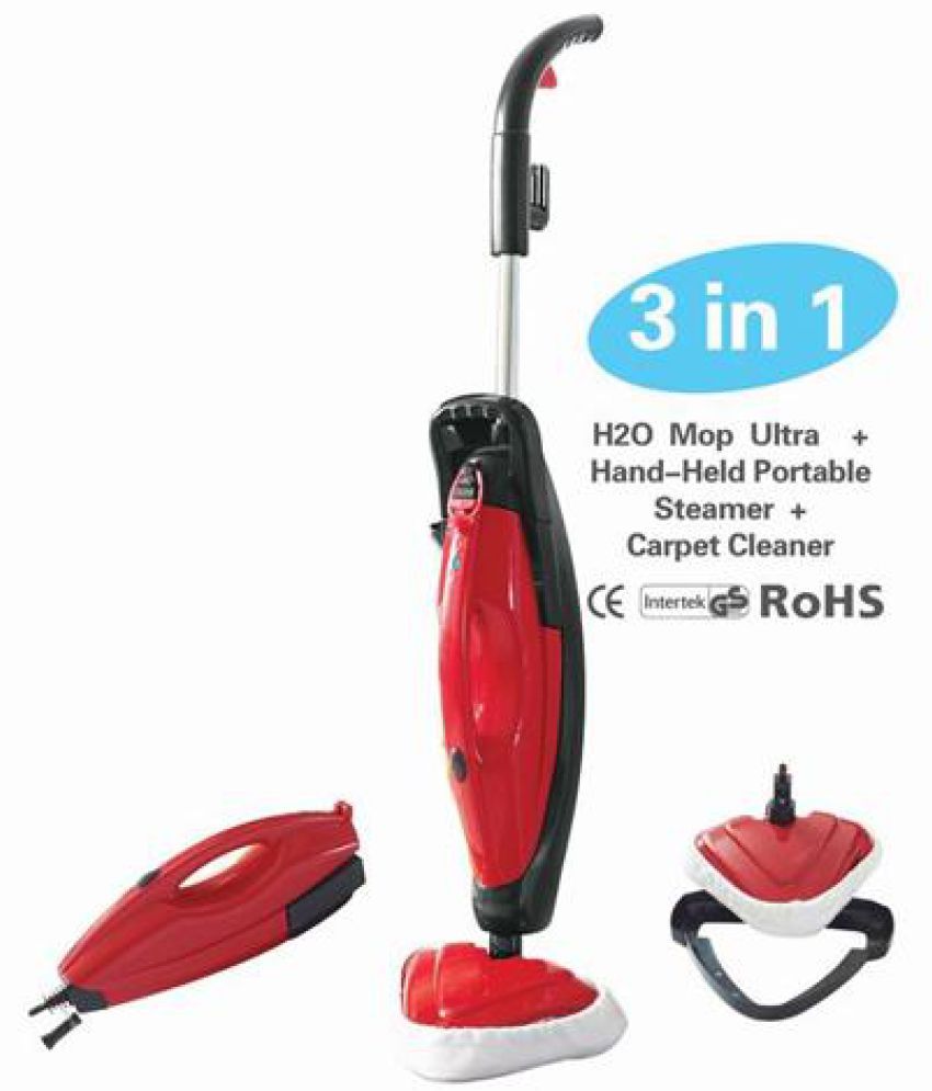 Sahani Traders Premium H20 3in1 Ultra Red Microfibre Steam Mop Buy
