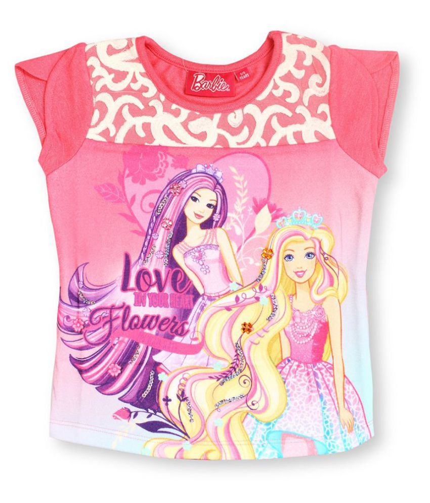 barbie t shirt pink