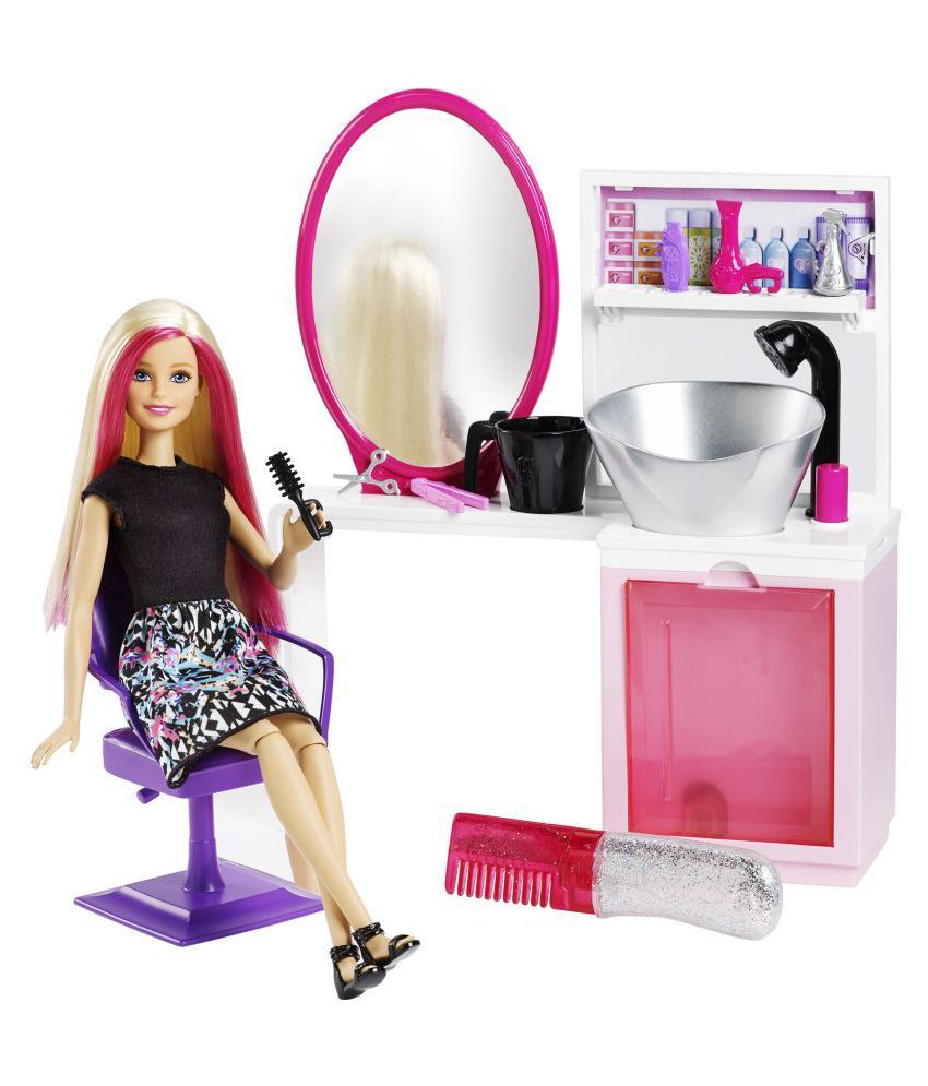 barbie hair wash set