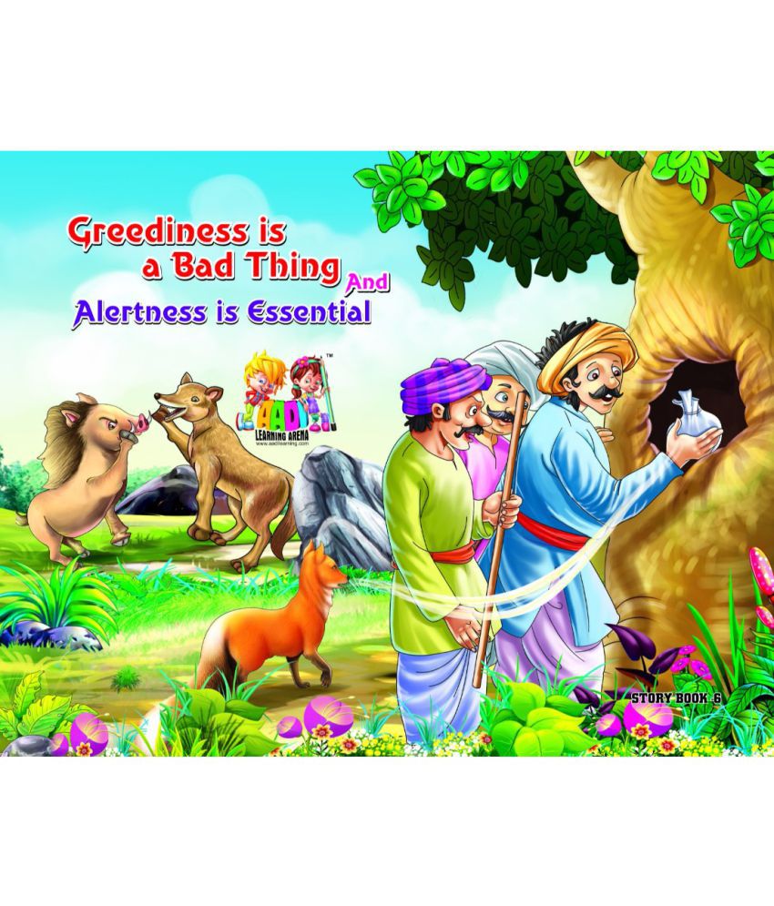 Moral Story Book For Kids Greediness Is A Bad Thing And Alertness Is Essential Buy Moral
