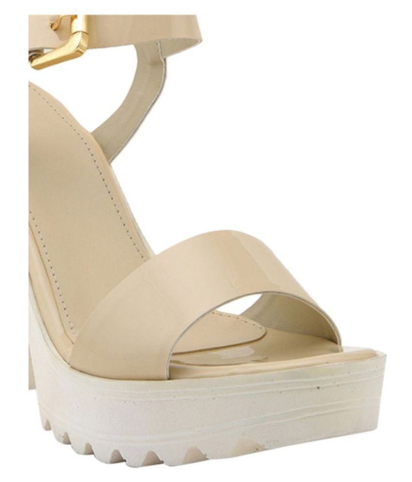 beige wedges wide fit