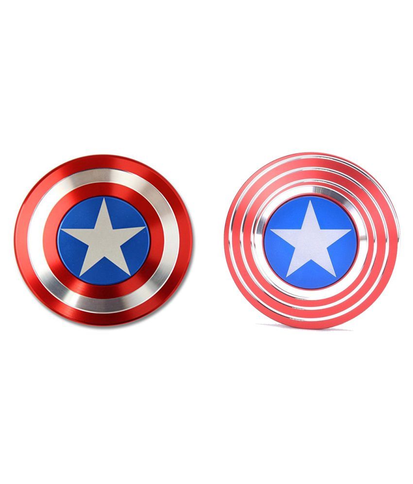 Tabby Toys Captain America Shield Metal Fidget Spinner Stress Reducer Anti Anxiety for Children / Adults (HYPNO TYPE) - Combo - Buy Tabby Toys Captain ...
