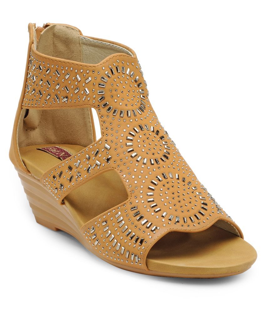 tan pumps flat