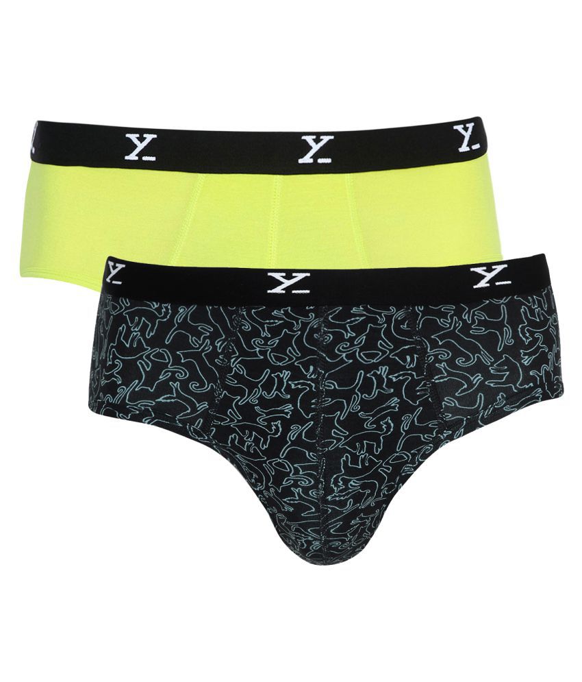     			XYXX - Multicolor Cotton Blend Men's Briefs ( Pack of 2 )
