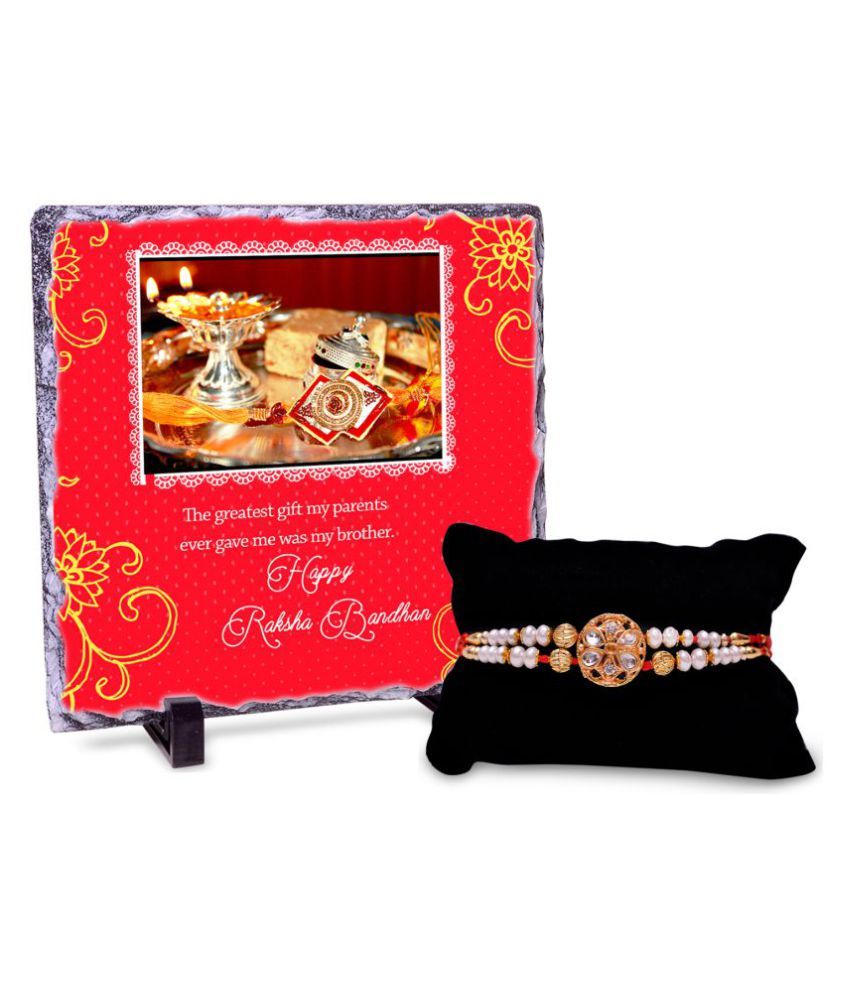 Rakhi Happy Raksha Bandhan Rock Tile Buy Online at Best Price in India