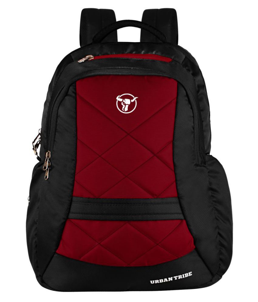 Urban Tribe Black & Red Jumbo Backpack