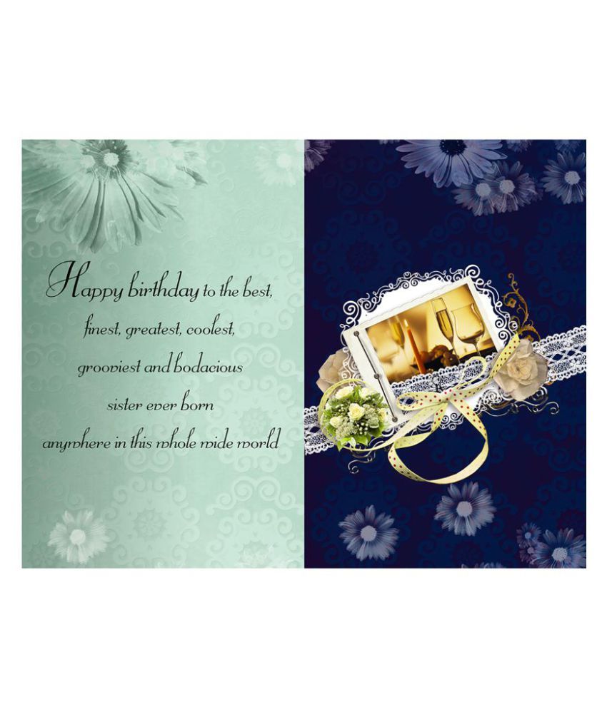 happy birthday sister greeting card buy online at best
