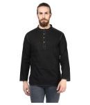 Vivid India Black Cotton Kurta Single