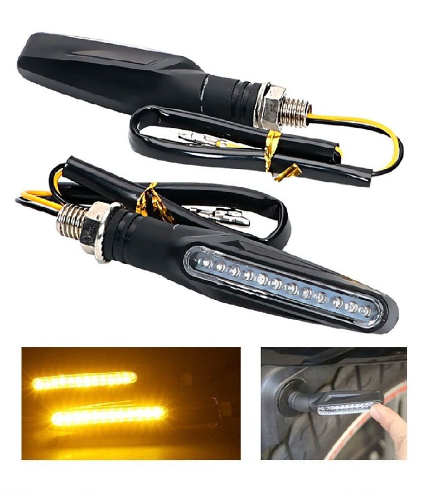 Bikers World Yellow Ktm Type Led Indicator Turn Signal Lights Blinkers