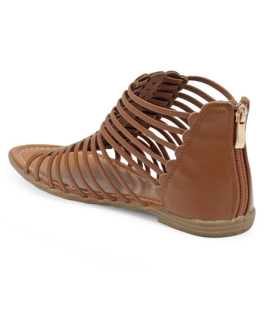 tan pumps flat