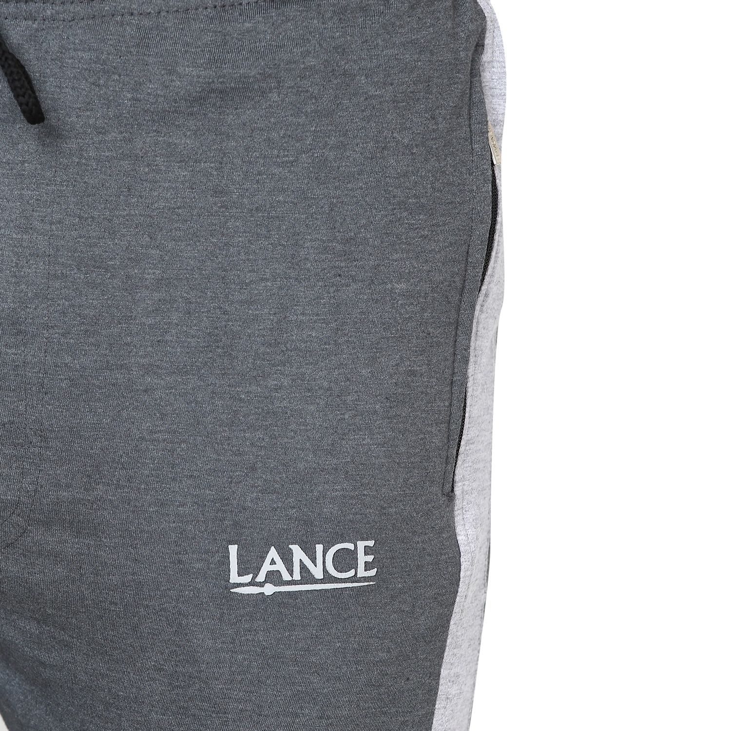 LANCE Grey Cotton Trackpants Single - Buy LANCE Grey Cotton Trackpants ...
