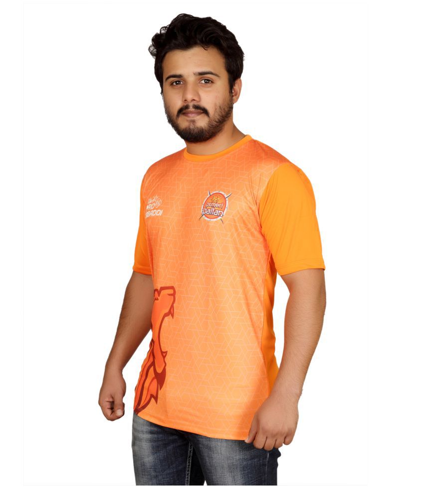 Puneri Paltan Men's Round Neck Half Sub T-shirt: Buy Online at Best ...