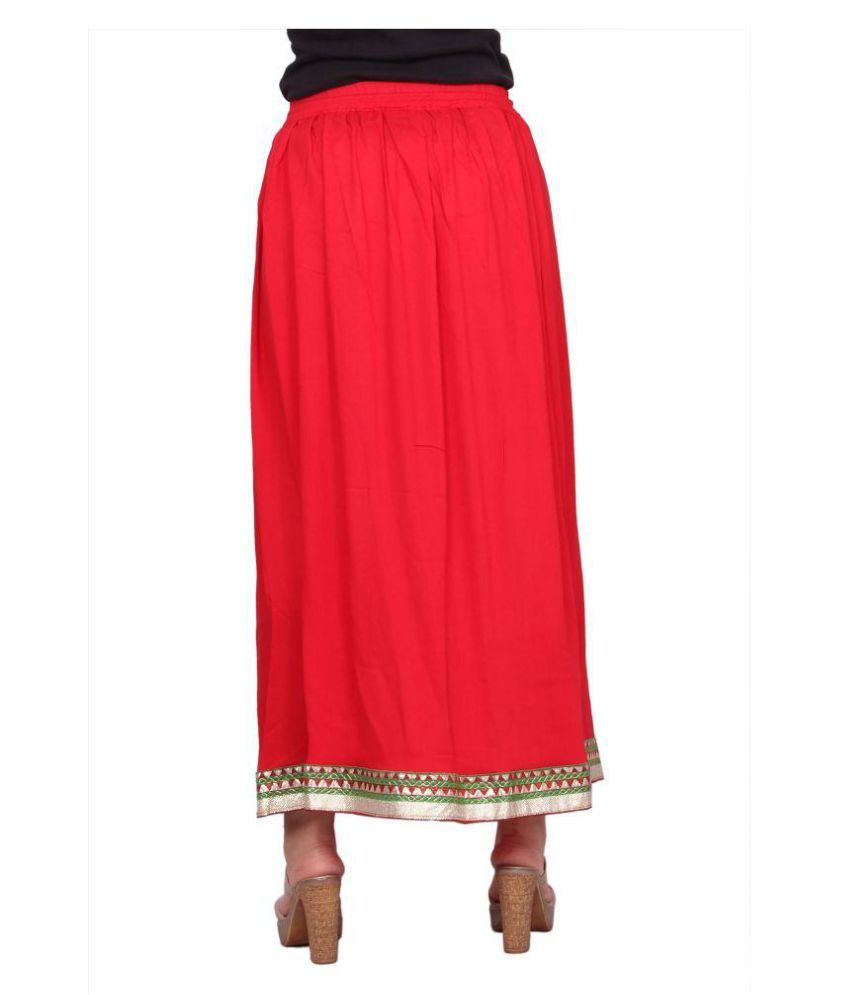 maroon tulip skirt