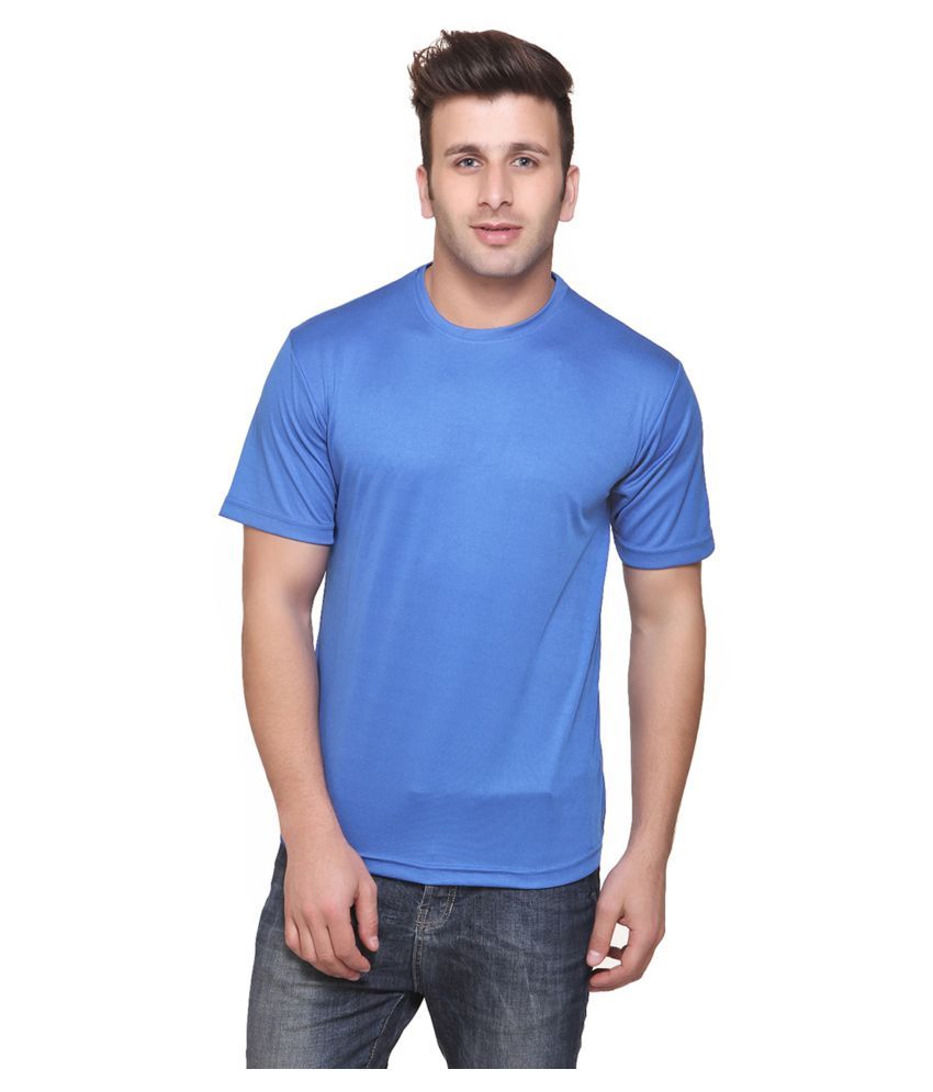     			FUNKY GUYS Sky Blue Polyester T-Shirt Single Pack