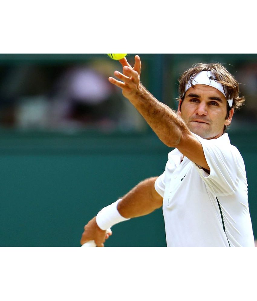 Roger Federer Tennis Player Game Art Large Poster Prints