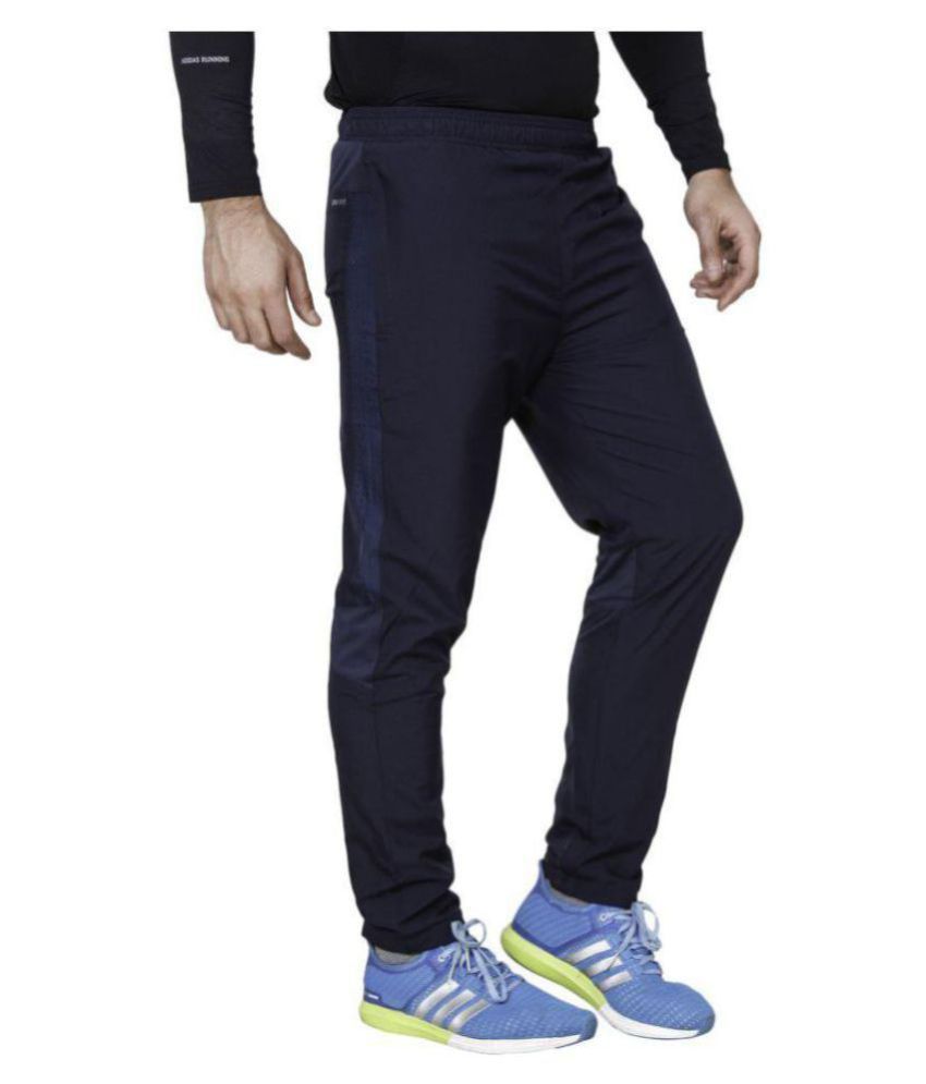 nike blue lycra polyester track pant