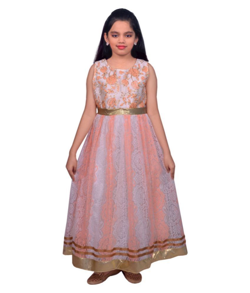 gown for 18th birthday peach