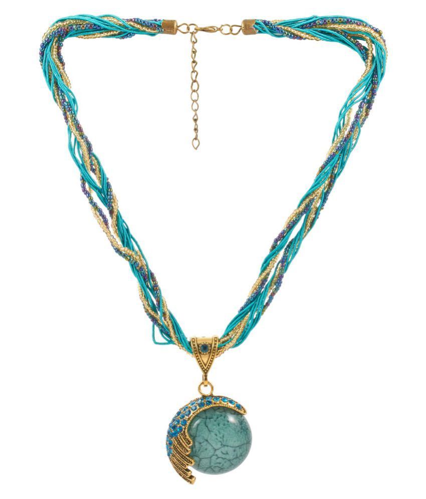 Blue Stone Necklace Buy Blue Stone Necklace Online at Best Prices in