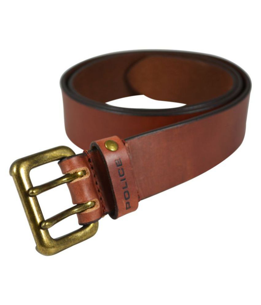 Police Brown Leather Casual Belts Buy Online at Low Price in India Snapdeal