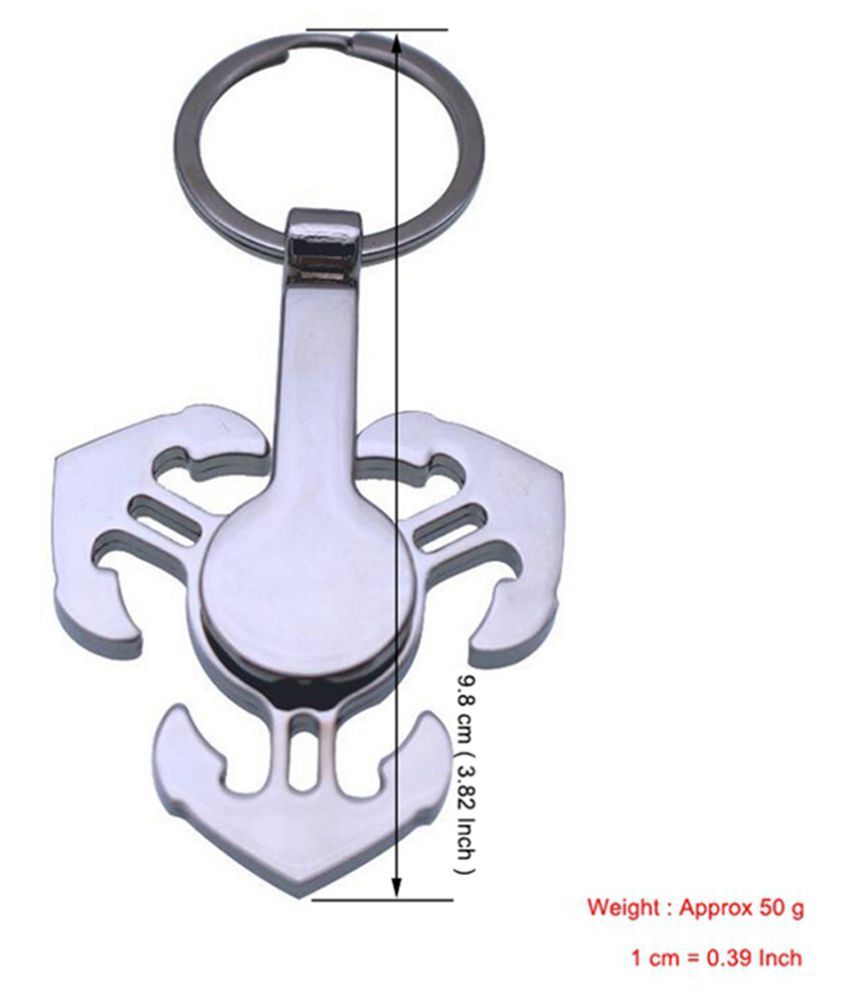 Sanyal Finger Spinner Keychain Pendant, Anchor Ring Fidget Spinner