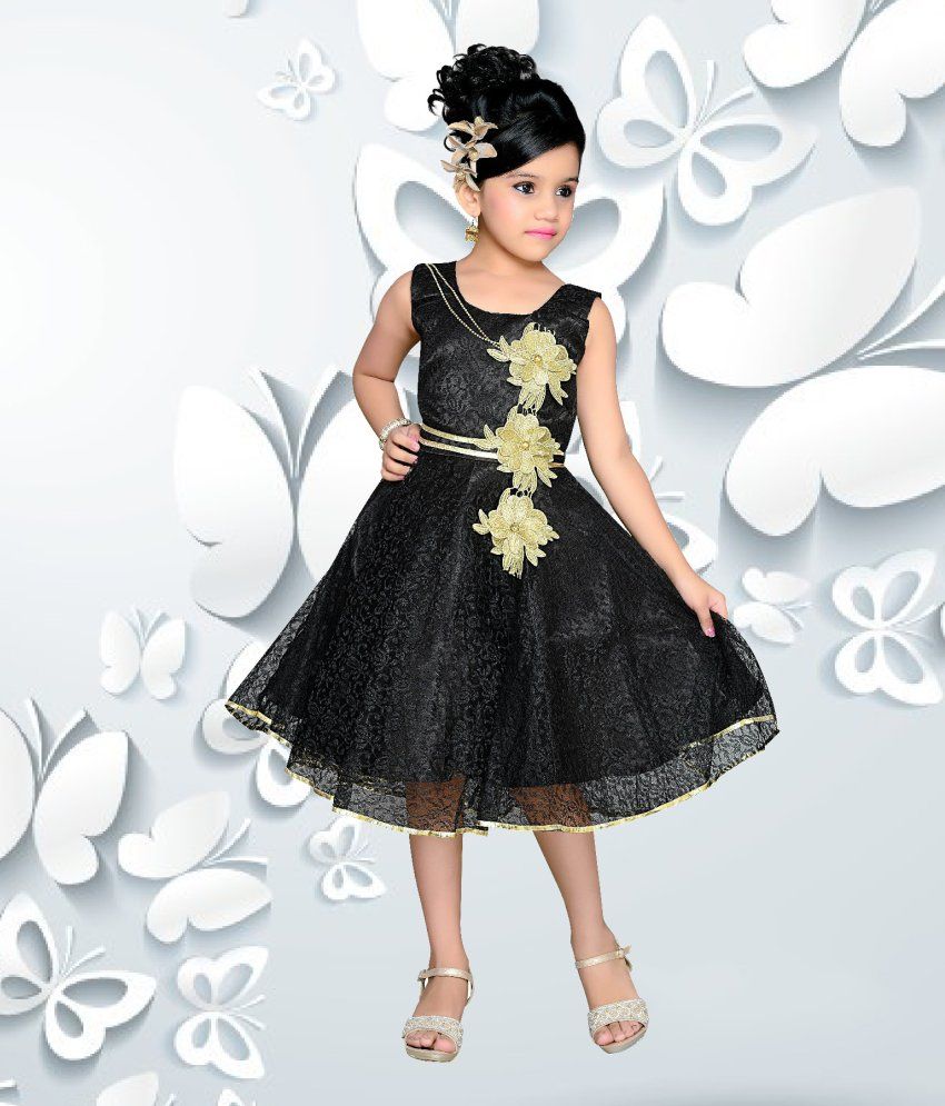 baby frock black colour