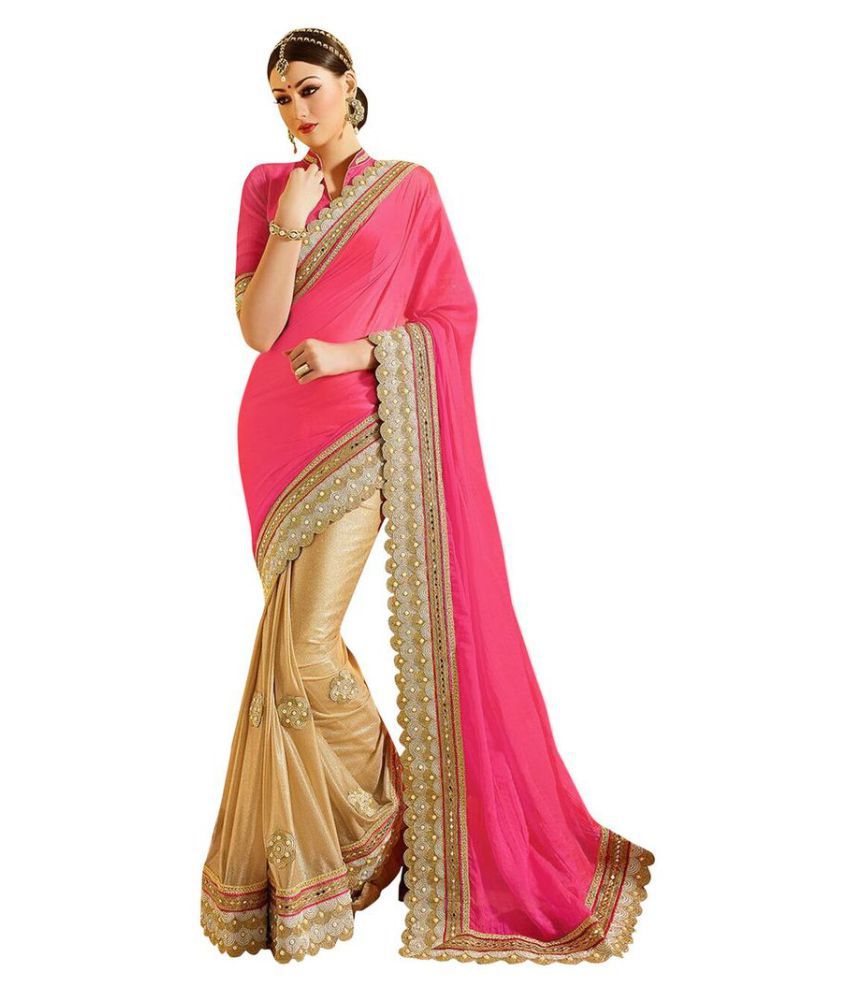 Party-Wear Bollywood Sadi Multicoloured Georgette Saree - Buy Party ...