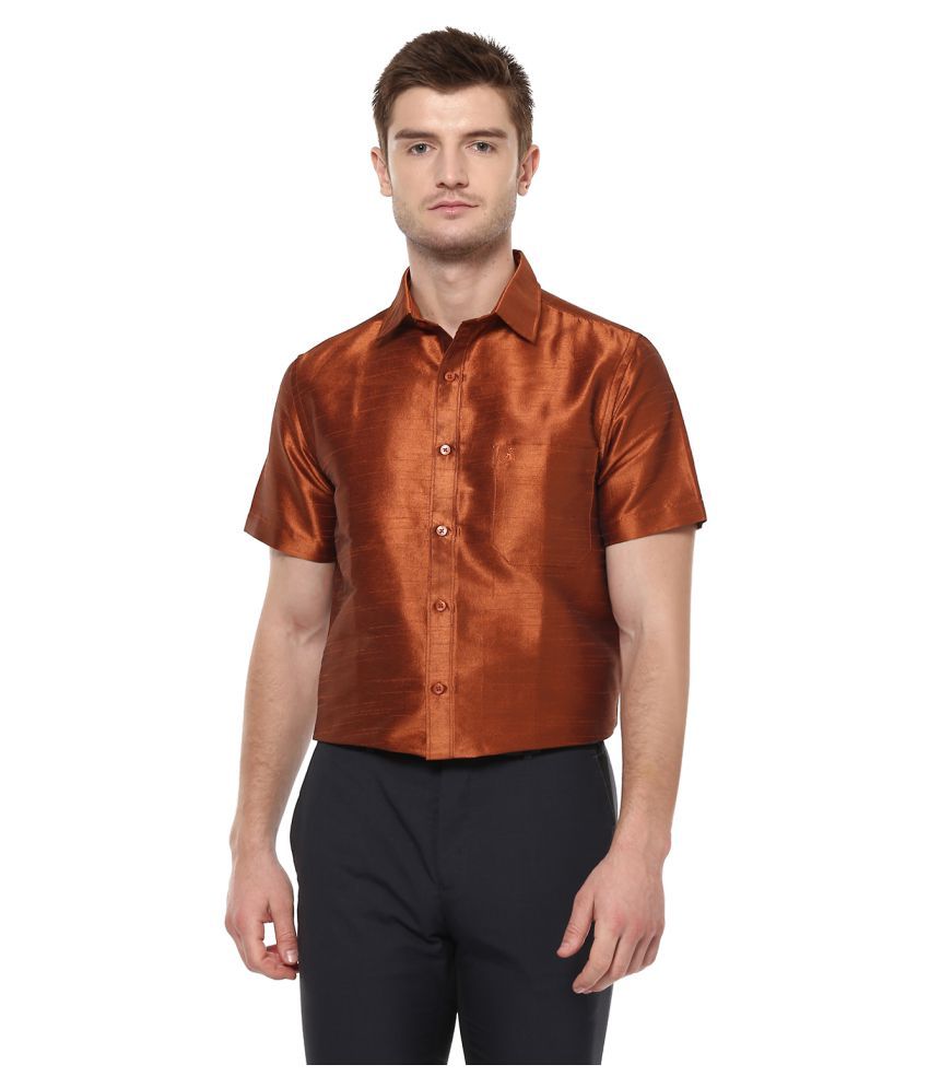 gold formal shirt